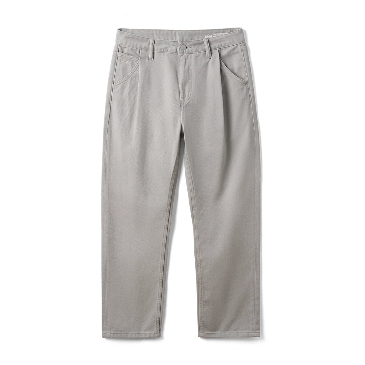 SIMWOOD Spring Summer New Loose Straight 10.5 oz Soft Fabric Jeans Men Casual  Denim Trousers