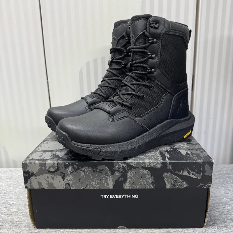 Original Brand Comfortable High Top Mountaineering Boots Designer Zipper Outdoor Hiking Shoe Autumn/Winter Trekking Sneakers