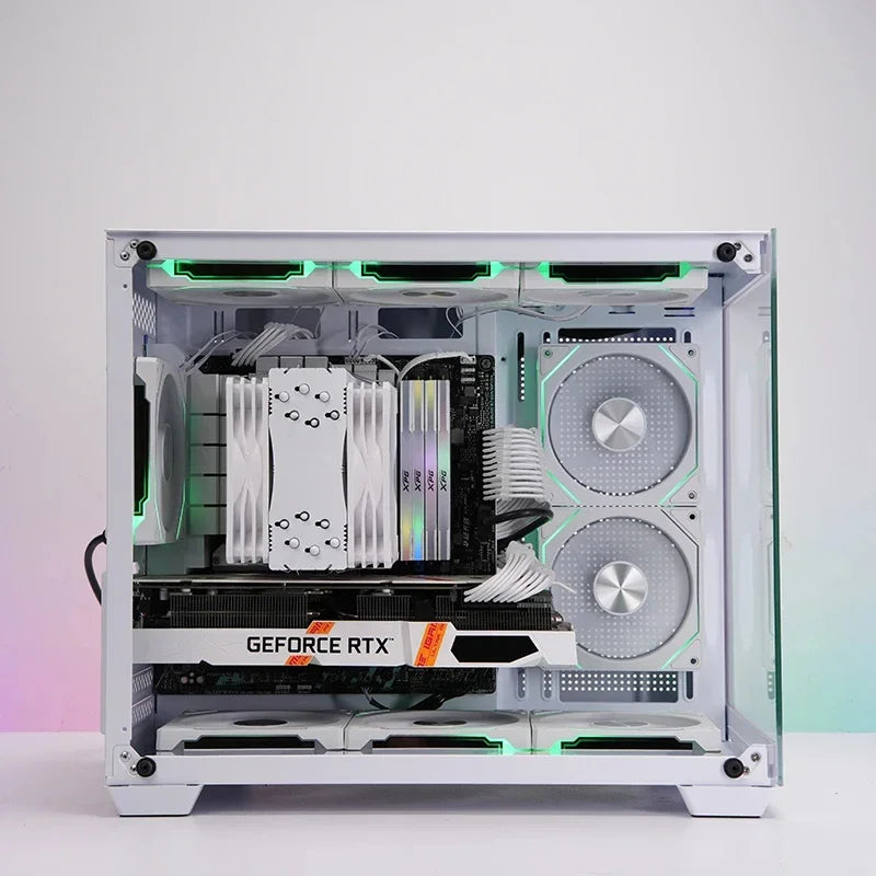 LDPCSJ Prism 4RS 120mm ARGB PC Case Fan with Infinity Mirror Design Motherboard Sync 4PIN PWM CPU Cooler Ventilador