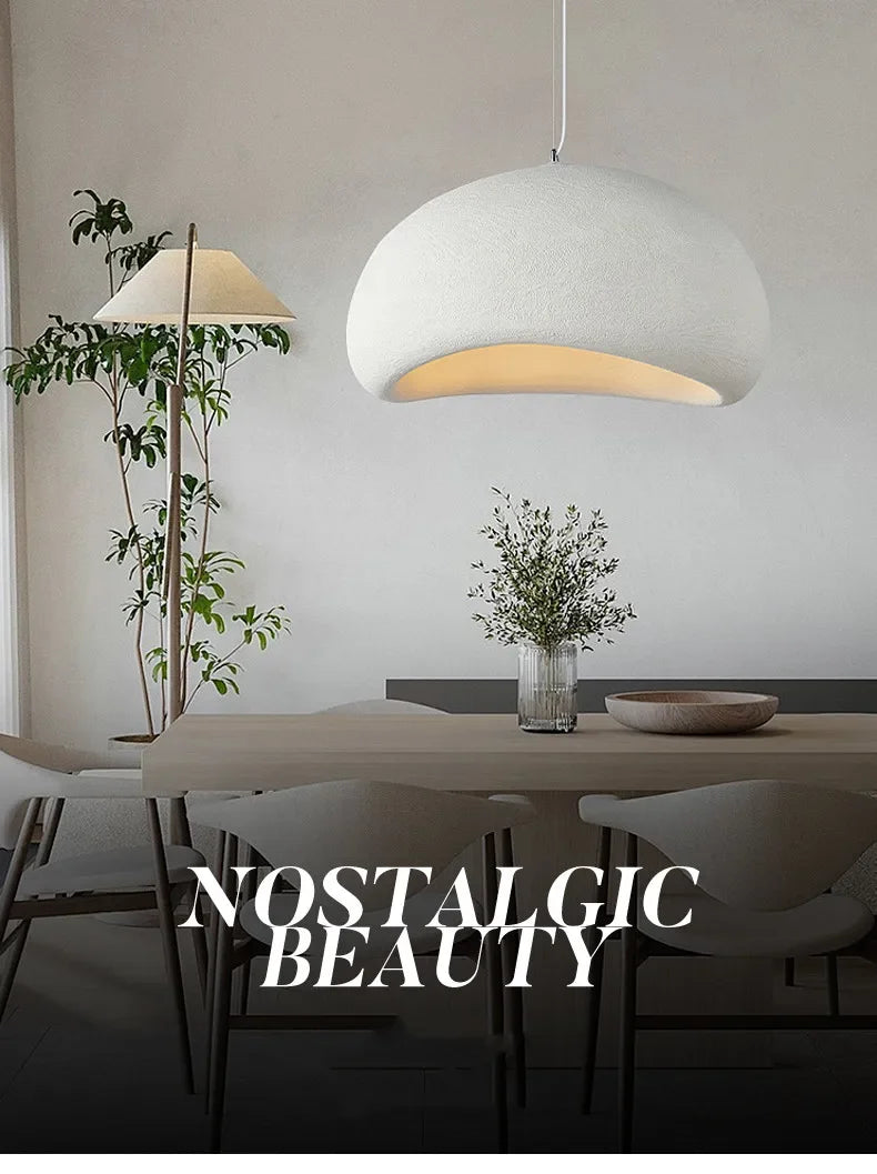Minimalism Wabi Sabi LED Pendant Lamps For Living Dining Room Restaurant Loft Decor Hanging Chandelier Art Suspension Luminaire