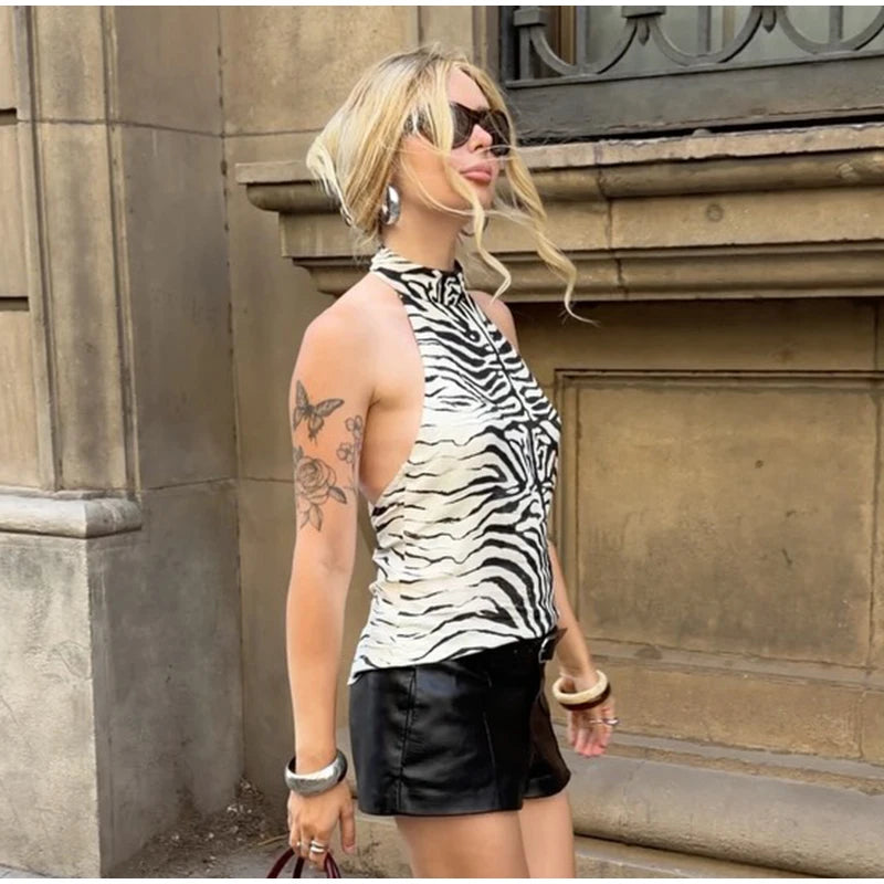 Fashion Zebra Print Women's Skirt High Waist Straight Loose Skirt Chic 2026 Spring Summer New Street Daily Wear Ladies Clothing