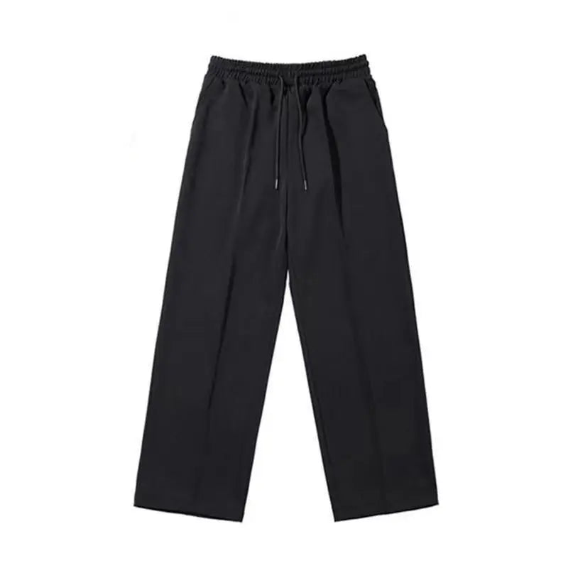 Ice Silk Pants Men's Summer Trousers Men's Trend Loose Straight Thin Casual Pants All-match Breathable Sports Pants Men