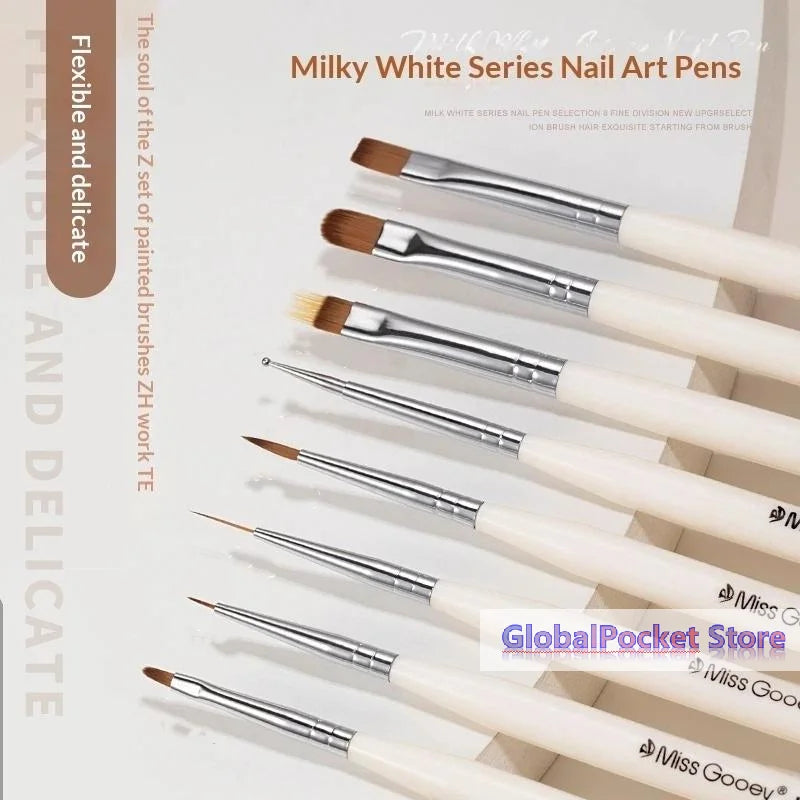 Nails Art Liner Brush Elongated Lines Drawing Painting Nail Design Pen UV Gel 3D Carving Brush Professional Manicure Salon Tool