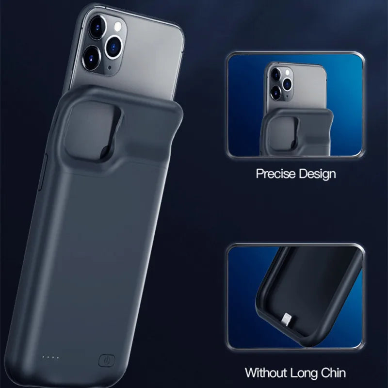 For iphone 14 Pro Max Battery Case For iphone 12 11 Pro Max Smart Power Bank Charger Cover for iPhone XS Max XR 7 8 Plus SE2 SE3