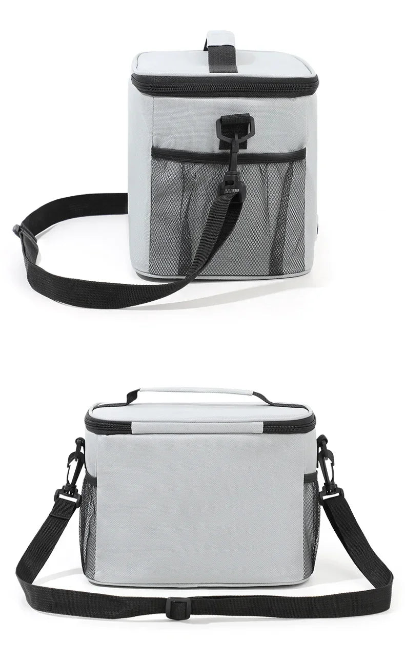 Insulated Lunch Bag Large Reusable Lunch Bags with Adjustable Shoulder Strap for Women Men, Ideal for Work, School & Outdoor Use