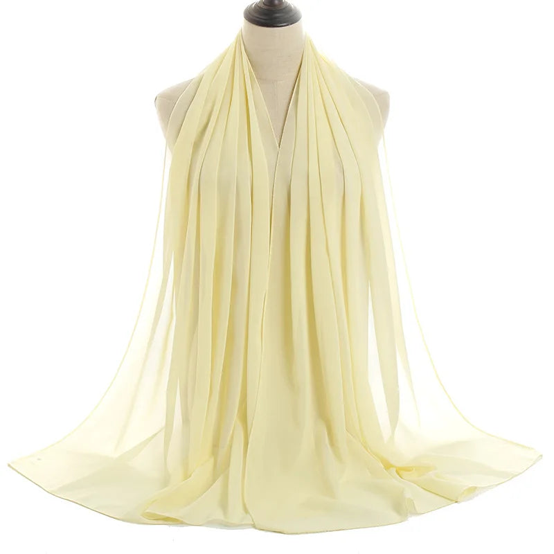 Ramadan Islamic Instant Bubble Chiffon Shawl Scarf Lady Head Wrap Women Hijabs Scarves Bufandas Muslim Veil Hijab Snood 180*70cm