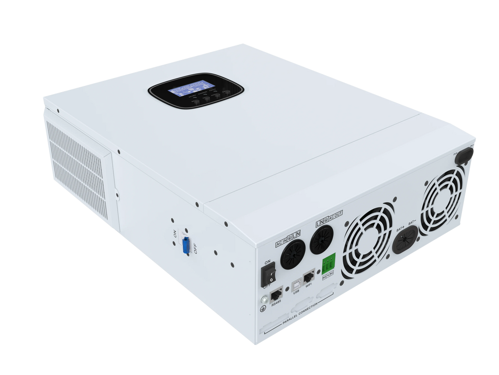 5000W 5KW Hybrid Solar Inverter Off Grid 48V DC to 110V 120V 220V AC Output with 80A MPPT Solar Charger Max 500V PV  HSI5000U