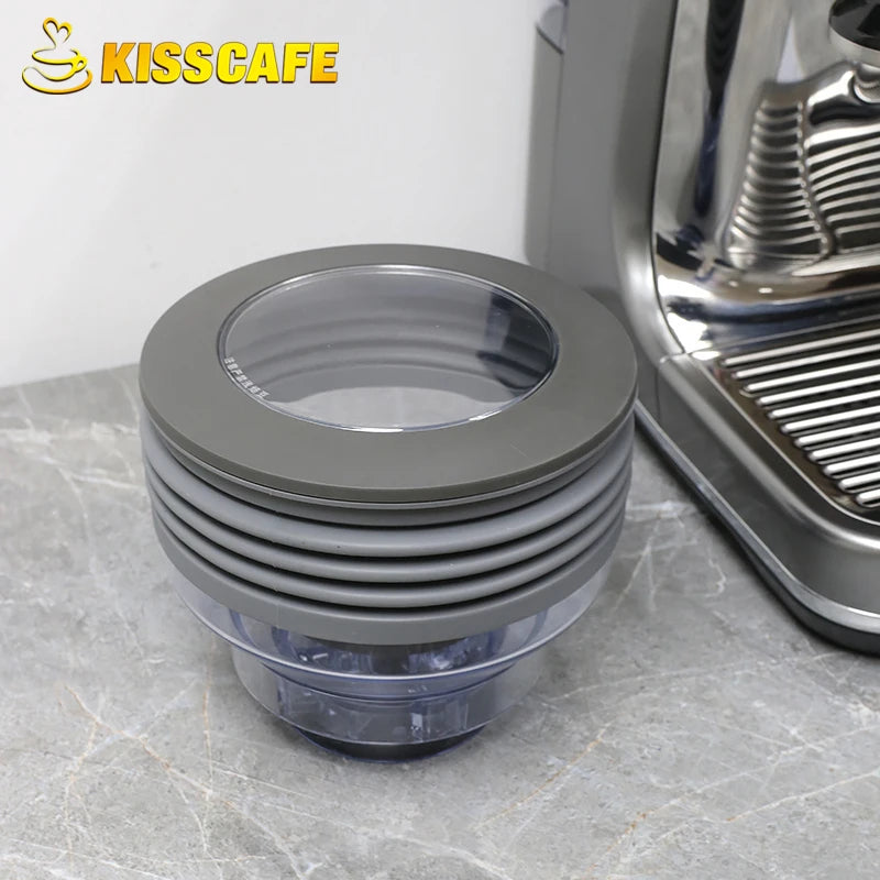 Coffee Beans Grinder Single Dose Hopper For Breville Sage 870 878 8Series Bellows Bin Blowing Espresso Machine Accessories Tools