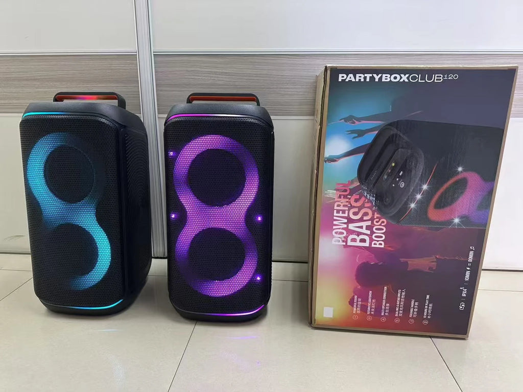 BOX120 Four-speaker Super Power Speaker Outdoor Portable Square Dance RGB Card Multi-function Speaker