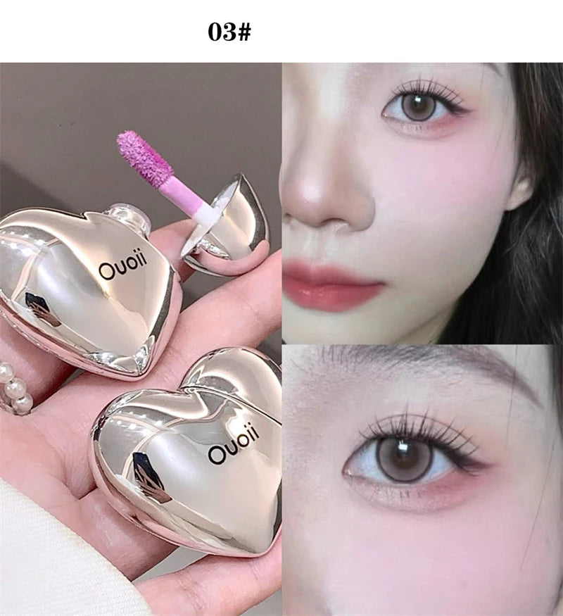 Lavender Matte Liquid Blush Velvet Heart Strawberry Peach Face Pigment Lasting Beauty Natural Cheek Tint Cream Blush Makeup
