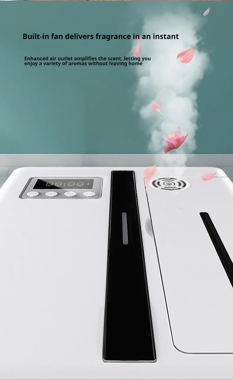 Smart Aroma Diffuser 300m³ Built-in Pressurized Fan Nano Mist Atomization Waterless Essential Oil Scent Machine for Home Hotel
