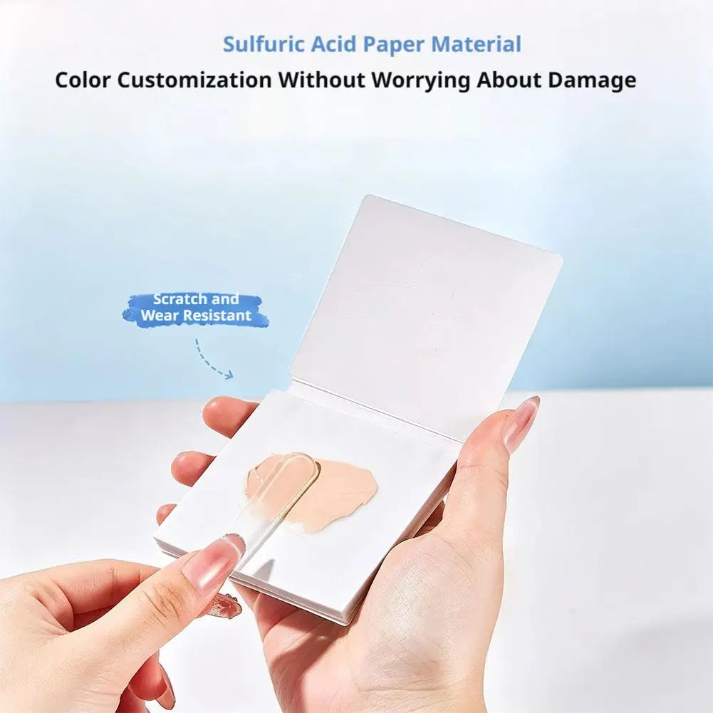 Makeup Mixing Paper,Disposable  Foundation Makeup Palette For Nail Art Eye Shadow Pigment Blending,Makeup Palette Mixing Tray