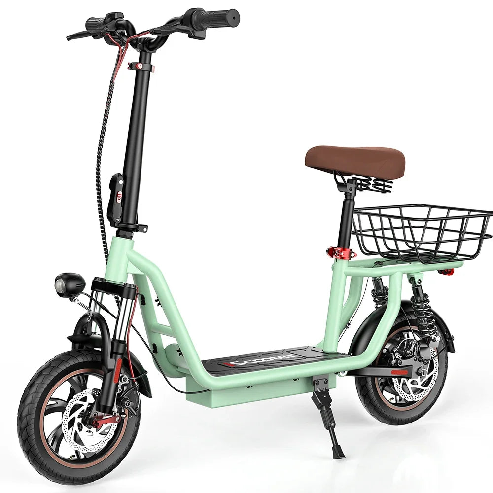 ISCOOTER I12 Adult Electric Scooter 500W Motor 36V7.5AH Battery Electric Scooter 12 Inch Urban Commuting Electric Scooter