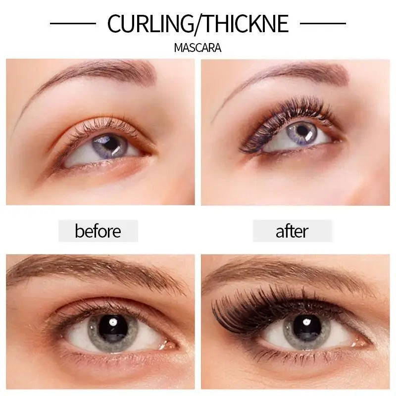 Long Lasting 4D Waterproof Mascara Liquid Eyeliner Pencil Set For Voluminous Curling Lashes And Natural Eyebrow Makeup
