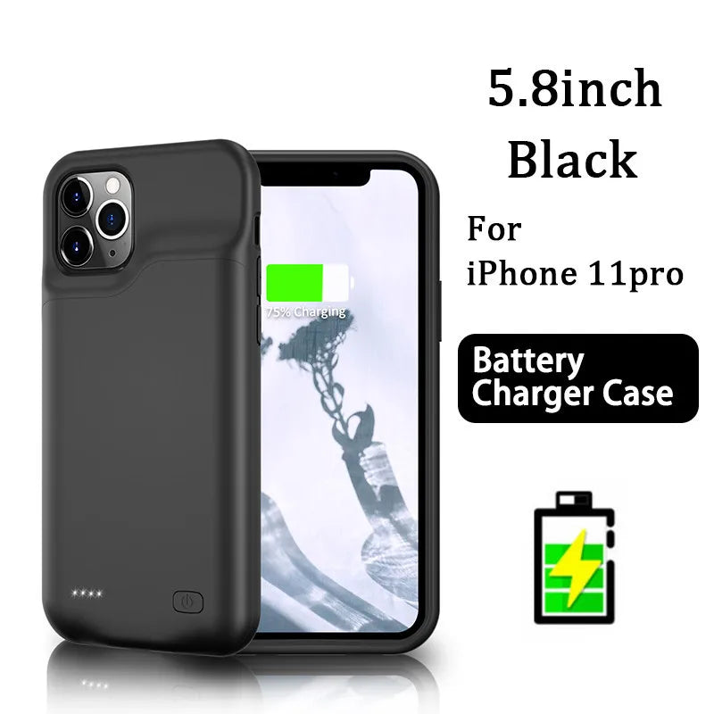 For iphone 14 Pro Max Battery Case For iphone 12 11 Pro Max Smart Power Bank Charger Cover for iPhone XS Max XR 7 8 Plus SE2 SE3