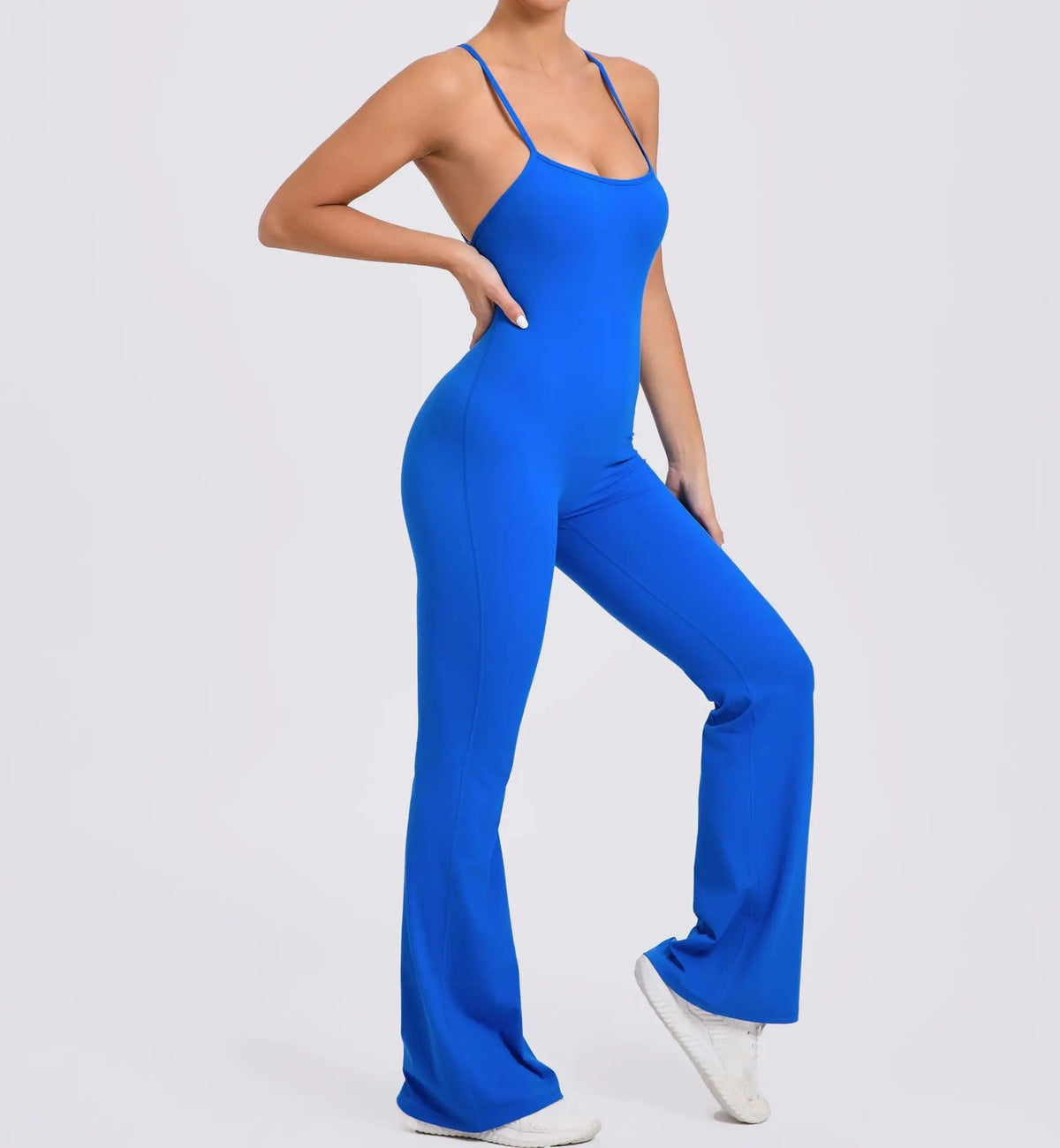 Female Sexy Back V Gym Set Woman Training Yoga Suit Wide Leg Sportswear Woman Sports Suit Clothes Fitness Elastic Training Suits