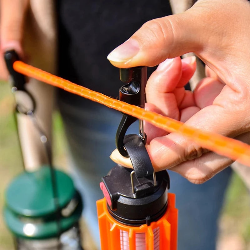 Camping Gear Durable Aluminum Alloy Tent Windproof Rope Hanger For Outdoor Camping Travel Kit Survival Buckles