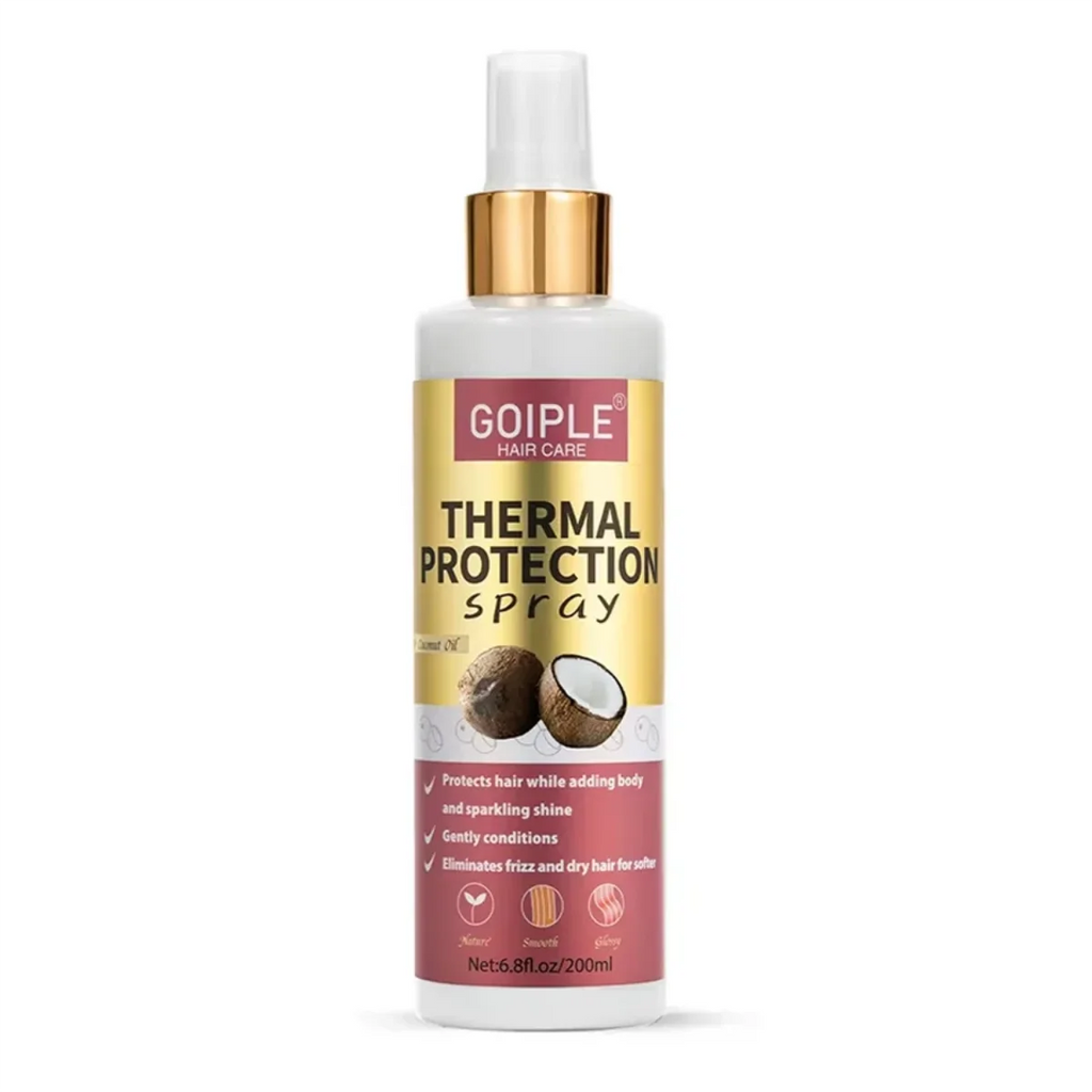 GOIPLE Coconut Thermal Protector Spray Hair Protectant Paraben Dye Free Protects Heat Damage Suitable for Men & Women Daily Care