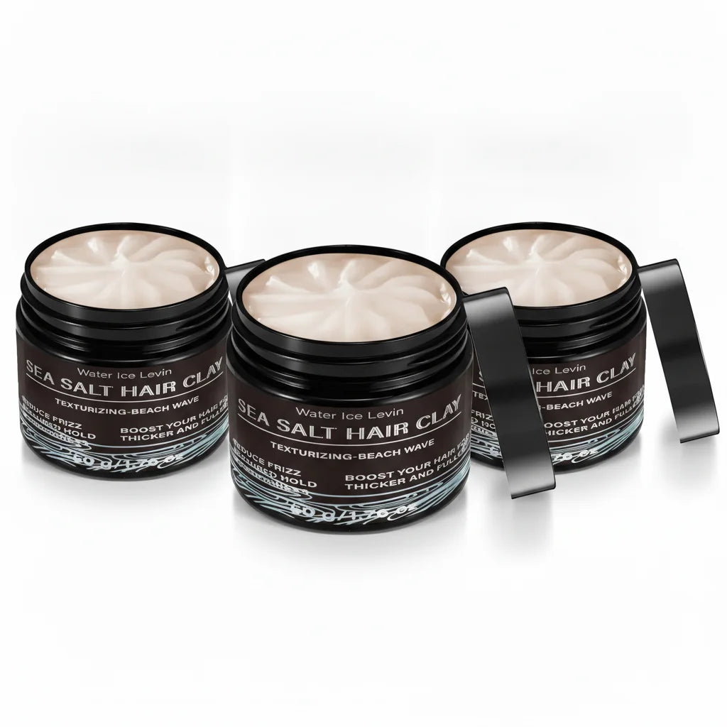 Water Ice Levin Sea Salt Hair Clay Beach Wave Curl Defining Texturizing Styling Paste 60g