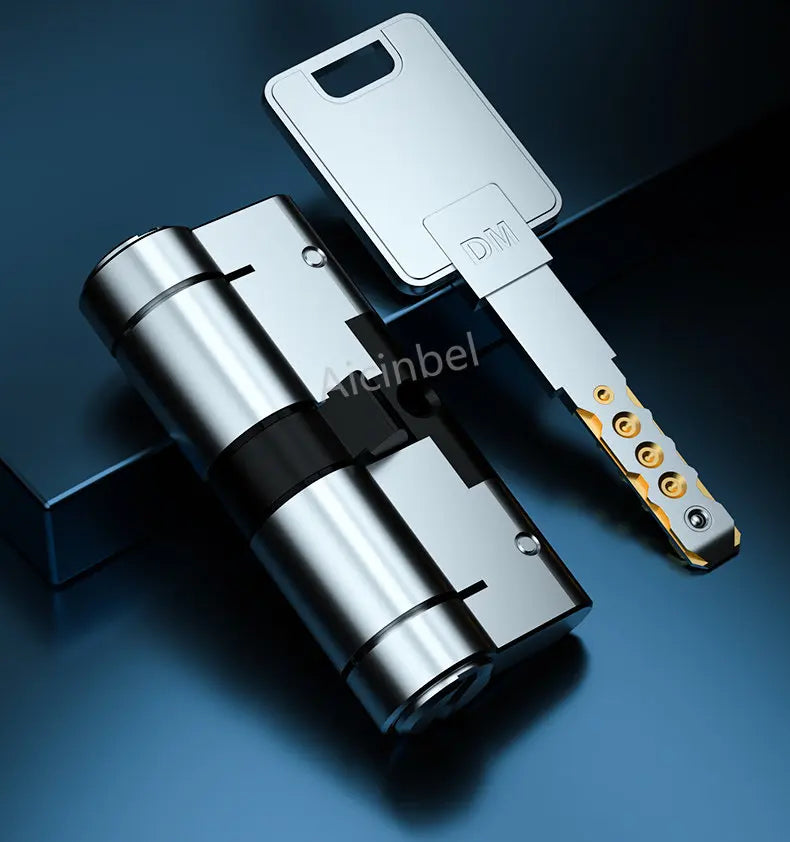 65-130MM High Quality European Standard Lock Cylinder,Super C-Level Anti-Theft Door Lock Cylinder,Household Copper Lock 8 Keys