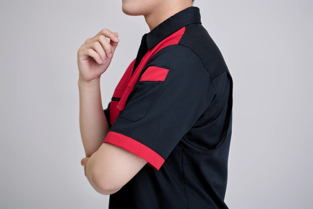 Comfortable New Hi Visibility Safety TC Fabric Women's Black Red Short-Sleeve Durable FMF Vietnamese Breathable Workwear