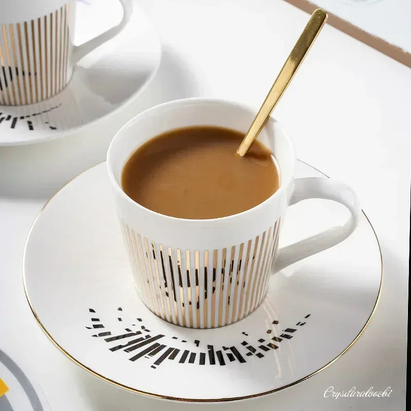 New Dynamic Mirror Reflection Cup Mug 250~300ml Home Drinkware Creative Ceramic Anamorphic Cup Coffee Tea Set Interesting Gift