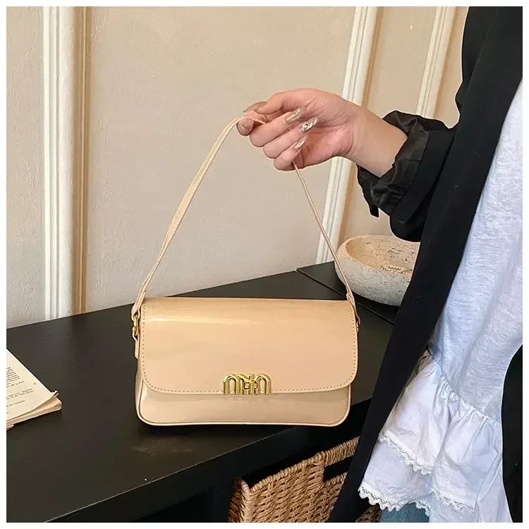 Classic Designer Leather Handbag For Women Crossbody Shoulder Bag Elegant Ladies Tote Purse Luxury Brand