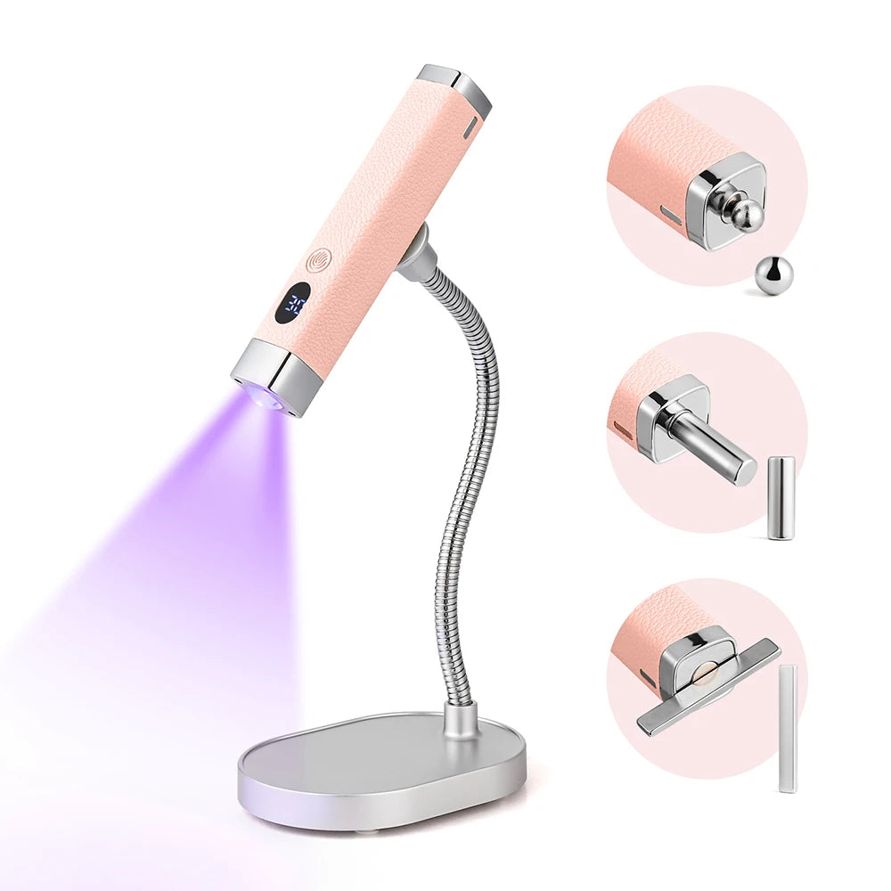 Cat-eye Magnet Handheld Nail Lamp Auto Sensor Nail Dryer Nail Gel Curing Bracket Nail Lamp UV LED Light Gel Nail Fast Drying Pen