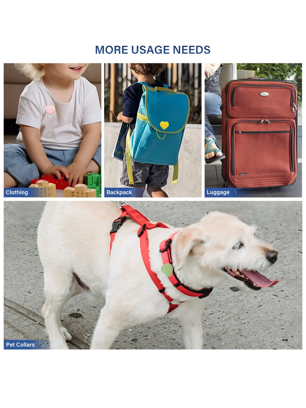 New AirTag Hidden Holder for Kids,Silicone AirTag Case with Safety Pin,Tracker Anti-Lost Cover for Kids,Elderly,Luggage,Clothing
