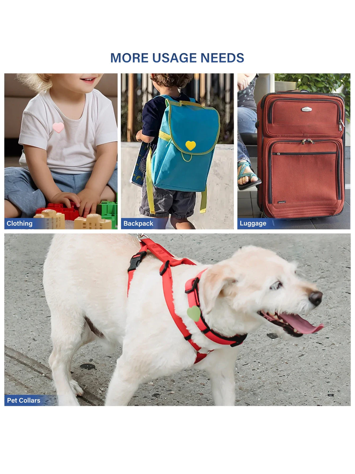 New AirTag Hidden Holder for Kids,Silicone AirTag Case with Safety Pin,Tracker Anti-Lost Cover for Kids,Elderly,Luggage,Clothing