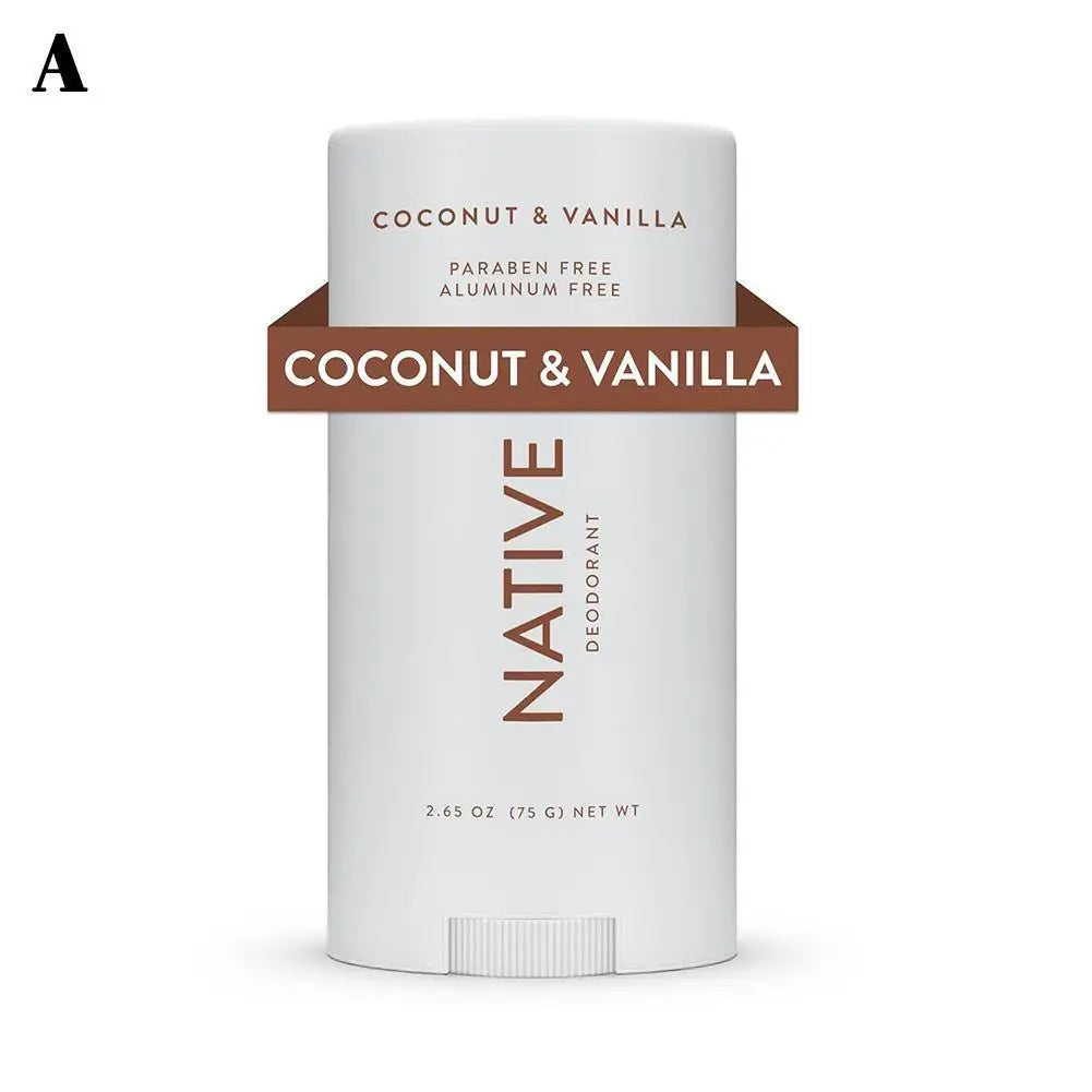 75g NATIVE Original Coconut Vanilla Deodorant Eucalyptus Mint Lavender Rose Sensitive Healthy Body Antiperspirant Cream Stick