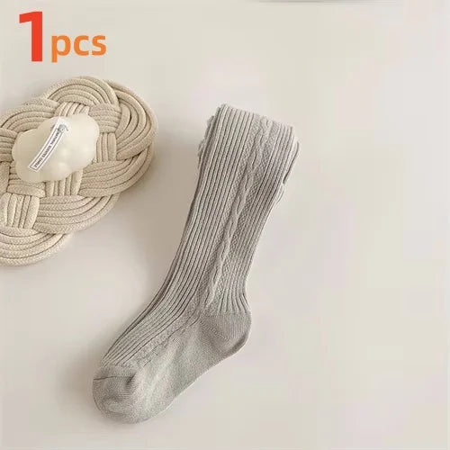 1/3pcs Kids Tights For Girls Cotton Knitted Children Baby Girl Tights Spring Soft Pantyhose Elegant Princess Leggings 2-8Years