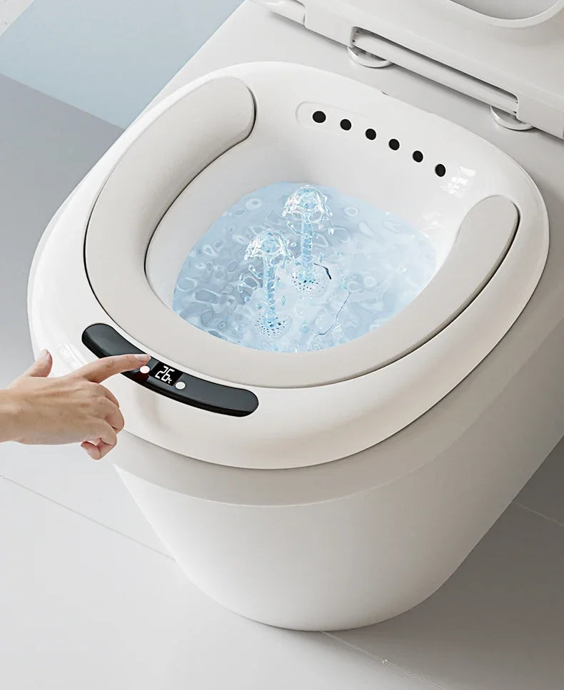 Electric Hands-Free Sitz Bath Clinical Grade Antibacterial Detachable Bidet Basin for Postpartum Herbal Steaming