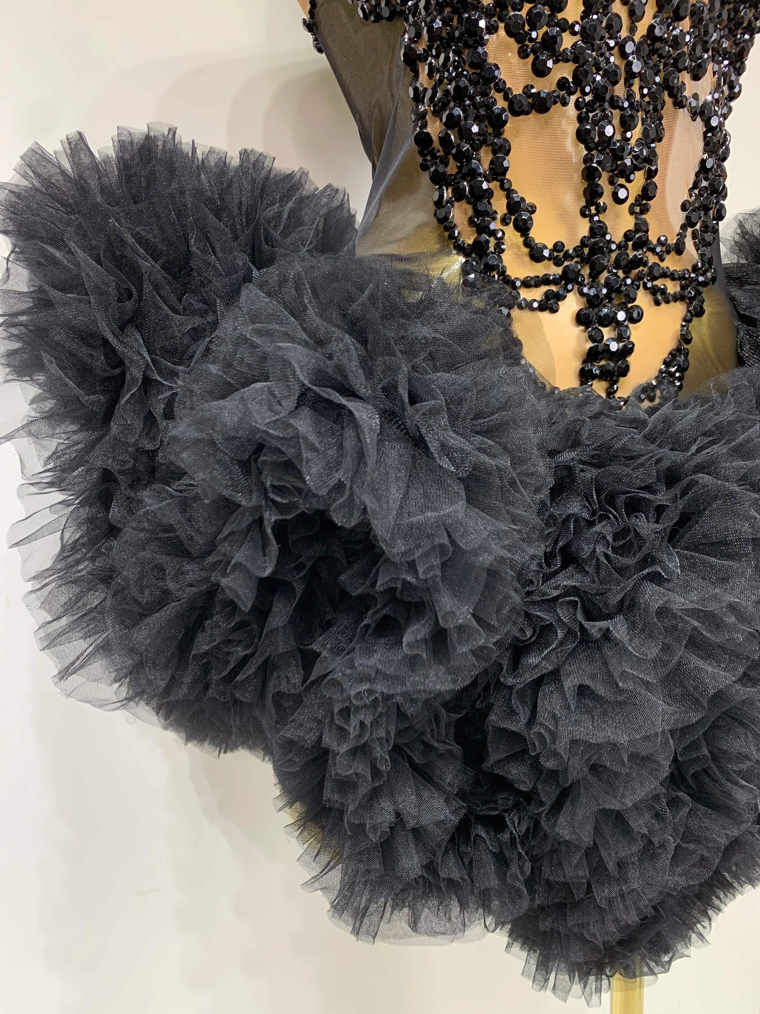 Luxury Women Sexy Sparkly Rhinestone Sleeveless Mesh See Through Bodycon Mini Birthday Dress Evening Party Performance Costume