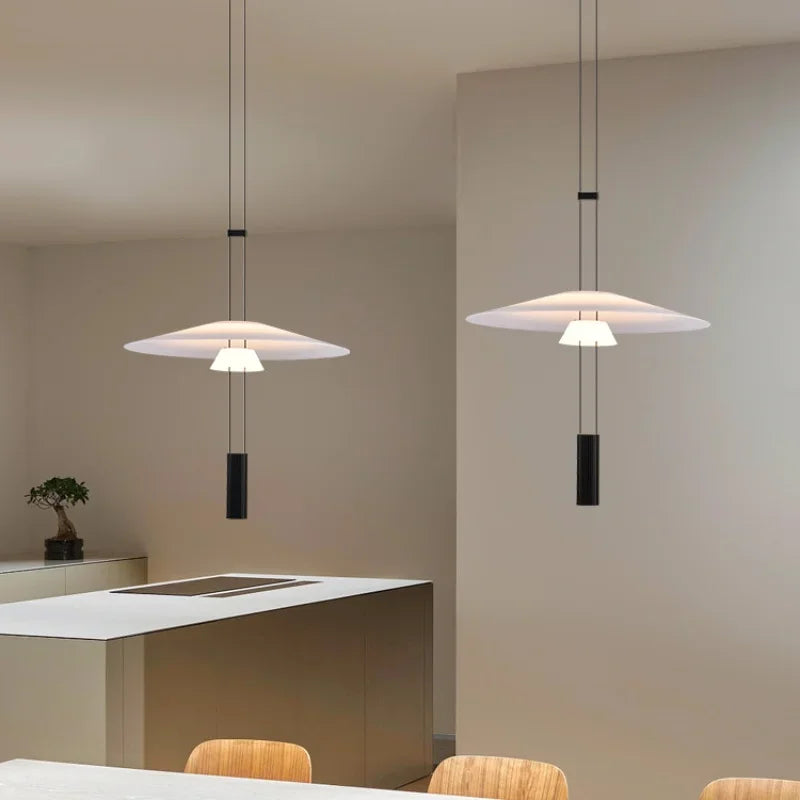 Modern Pendant Light Minimalist Circular Hanging Lamp for Living Room Dining Room Bar Dining Table Decorative Lighting Fixtures