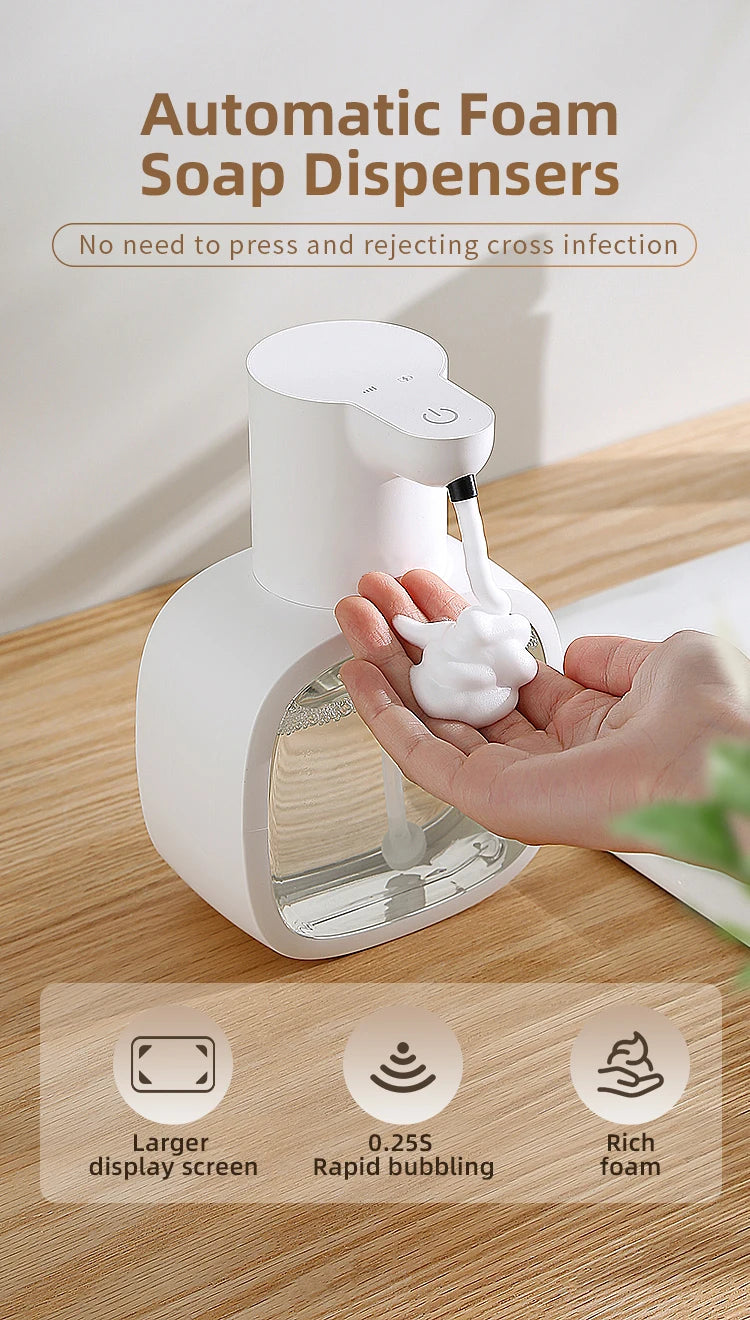 New smart sensor soap dispenser, automatic hand washer, electric foam hand sanitizer, detergent soap dispenser