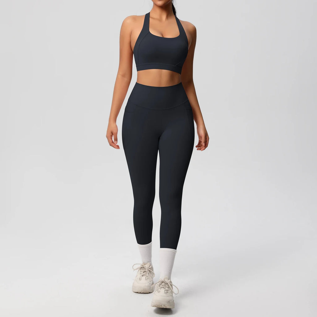 Yoga Suit Sports Set Womens Sportswear Sports Women's Yoga Bra Tummy Control Slimming Booty Leggings Women's Tracksuit