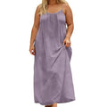 Sexy Suspender Long Dress For Women Plus Size Backless Strappy Maxi Dresses Summer Holiday Beach Party Sundress Robe Vestidos