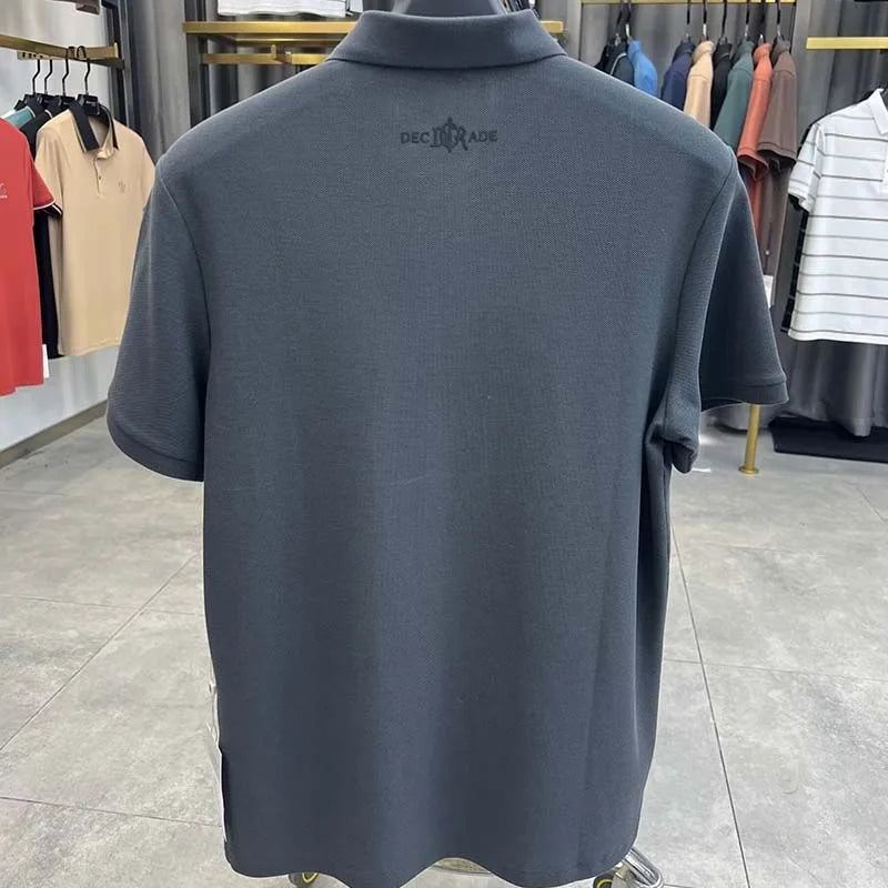 100% pure cotton high-end short sleeve men's polo shirt summer designer luxury brand embroidered Paul T-shirt fashion men's wear