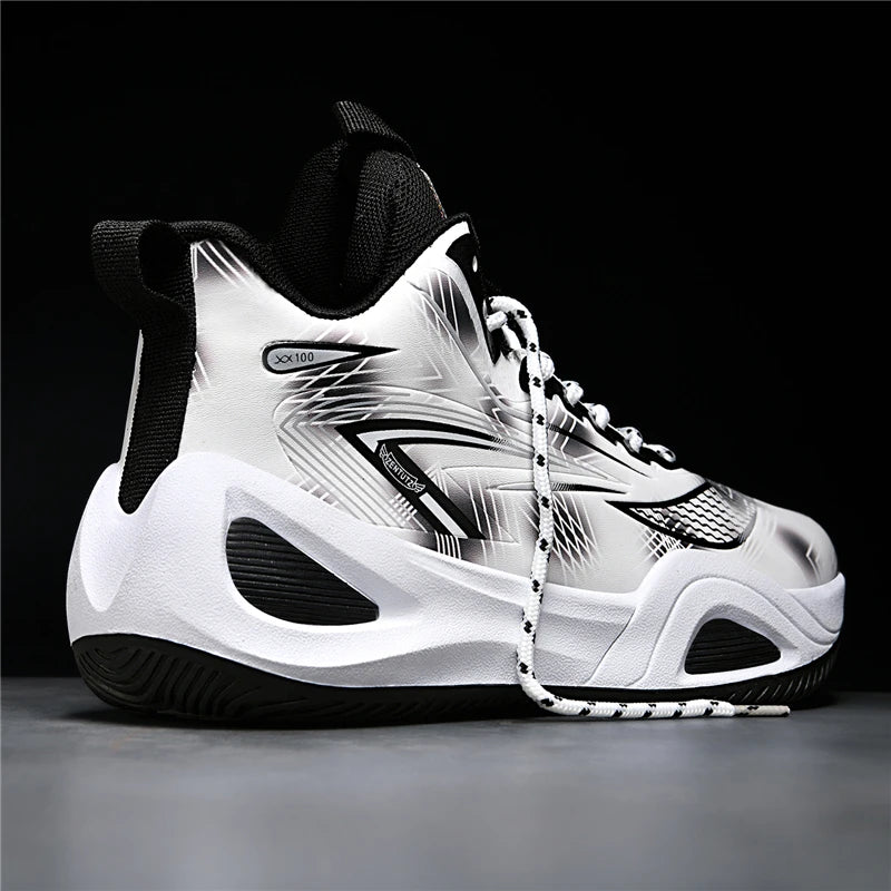 Men's Athletic Basketball Sneakers Breathable Cushioning Non-Slip Wearable Gym Training Running Shoes for Men And Women