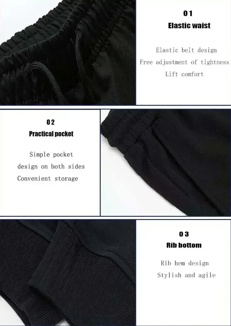 American Street Men's Casual Sports Outdoor Loose Straight Leg Pants Spring New Product Suitable for Both Men and Women