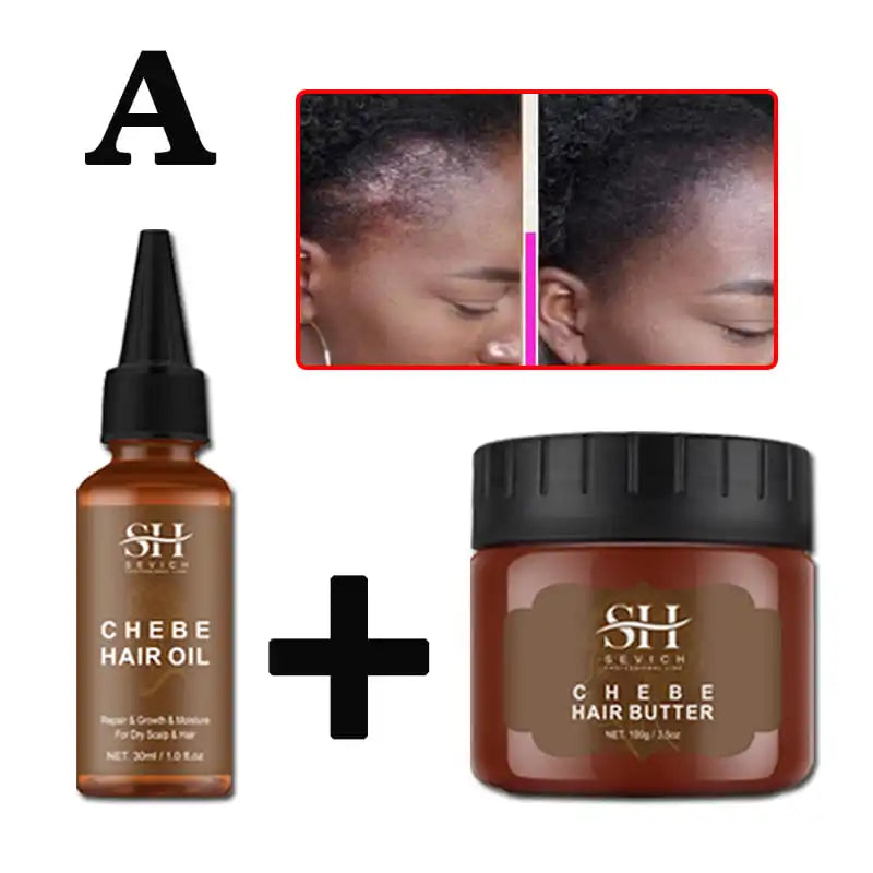 100% Chebe Powder From Chad Africa Women Traction Alopecia Treatment Oil Men Fast Hair Growth Spray Hair Loss Treatment Sevich