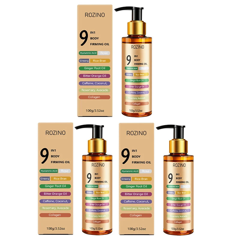 9 in 1 Firming Body Oil, Powerfully Tightens and Instantly Improves Skin Elasticity + Deeply Hydrates Without Drying Out the Skin, Suitable for Both Men and Women, Refreshing and Non-Greasy, Specially Designed Firming Oil for