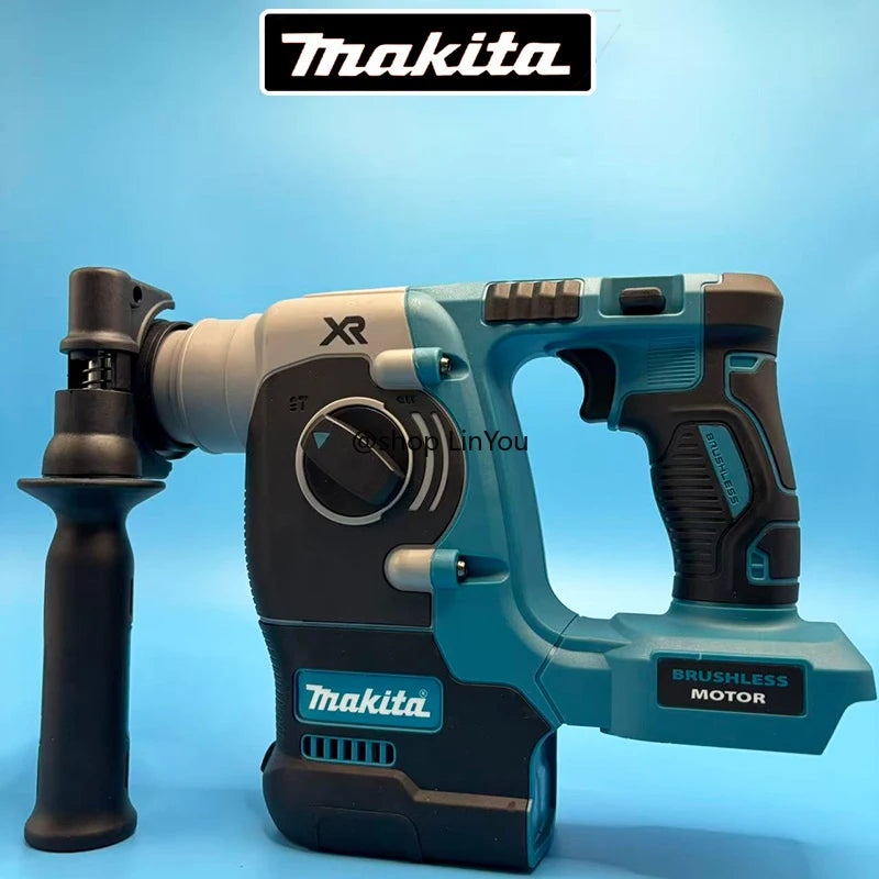 Makita Electric Cordless Brushless Hammer Drill Rechargeable Rotary Hammer Drilling and Chiseling High torque power Tool