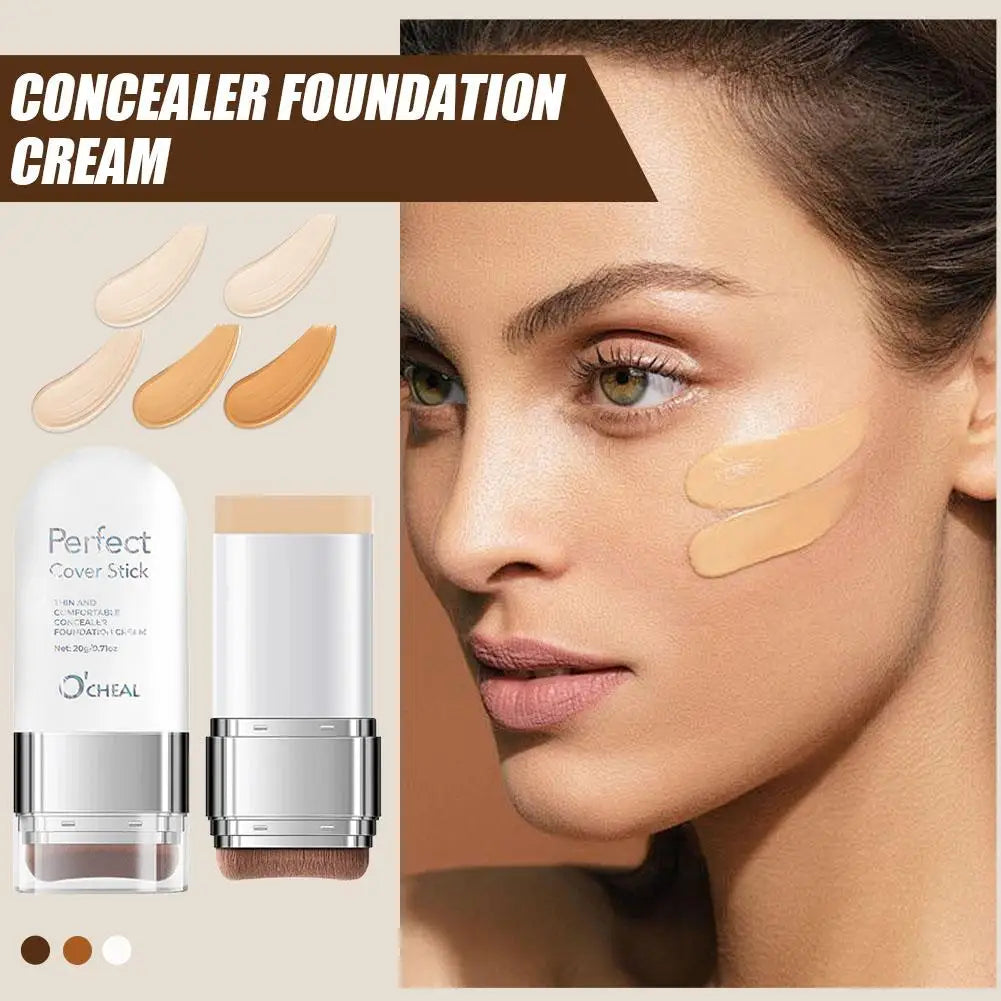 Perfect Cover Stick Thin And Comfortable Concealer Foundation Cream Stick Instant Natural Waterproof Long-lasting Makeup