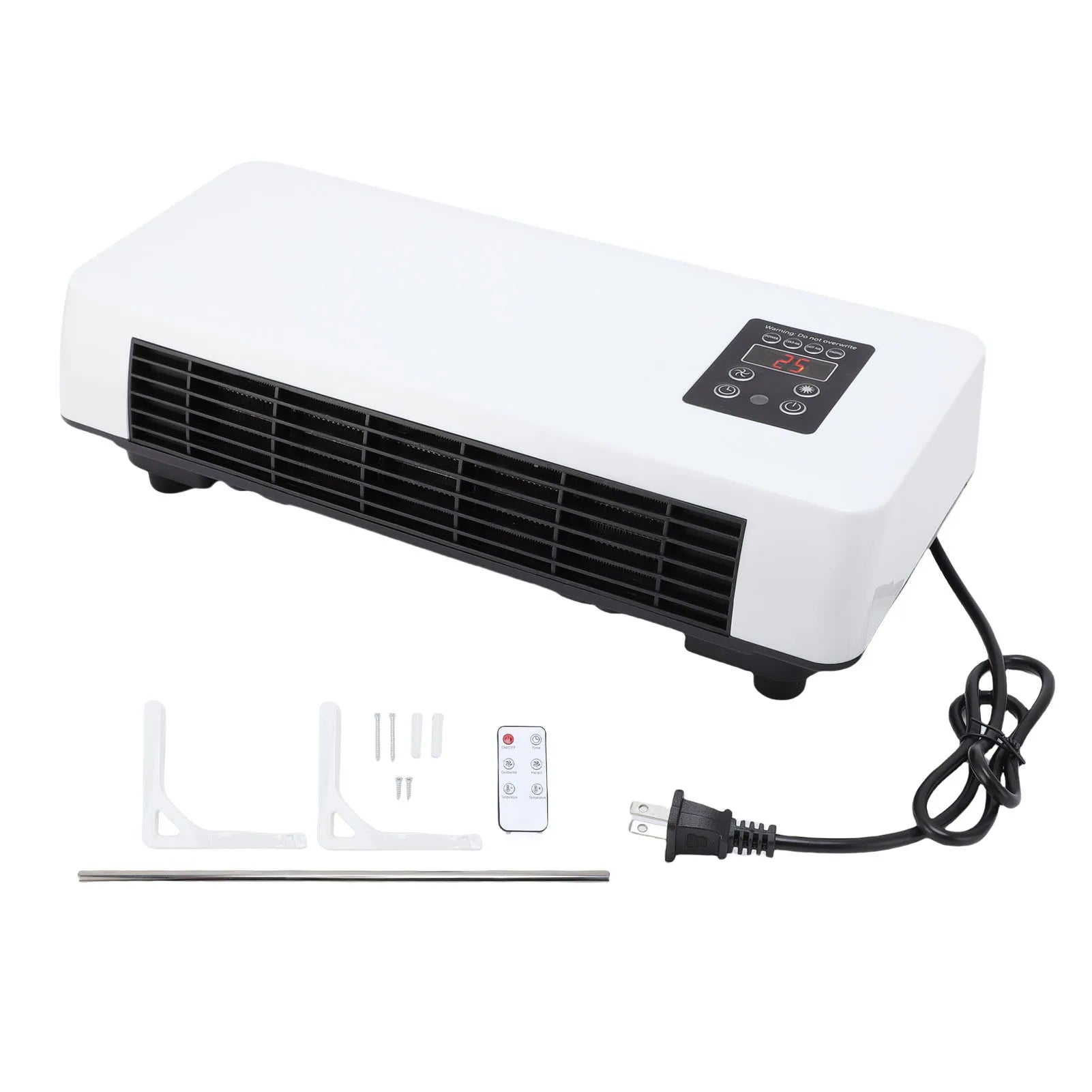 Wall Heater Cooler Efficient Space Saving Versatile Low Noise Wall Mounted Air Conditioner Easy To Operate for Home Bedroom