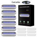6 Pack Solar Step Lights Waterproof IP68 Outdoor LED Path Lights Auto On OFF Solar Deck Light for Stairs Driveway Walkway Dock