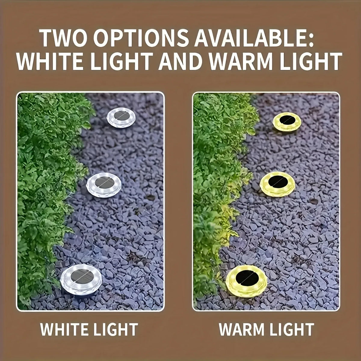 2/4pcs Solar Ground Lights 8LEDs Solar Lights Outdoor Bright LED Solar Disk Lights Outdoor Garden Pathway Driveway Lawn Lights