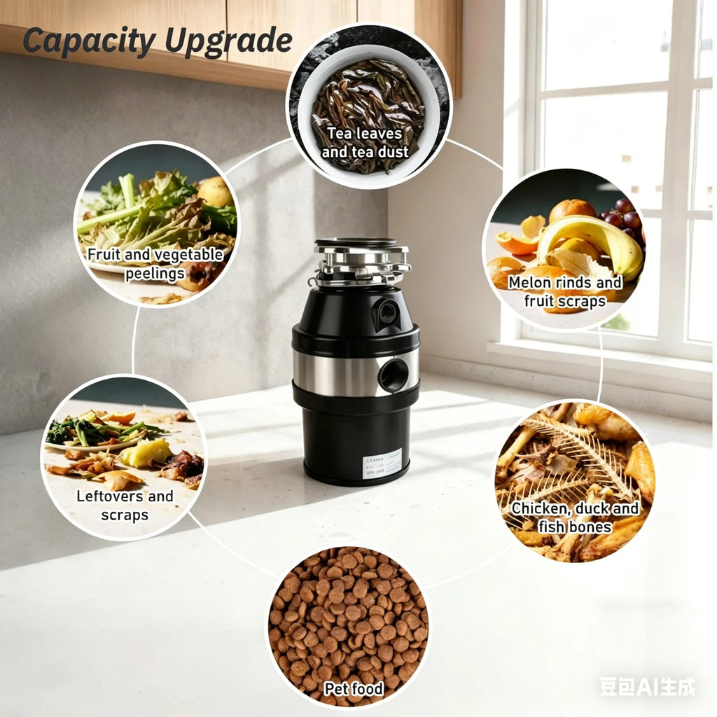 Garbage disposal kitchen sewer kitchen waste food household shredder household waste disposal machine
