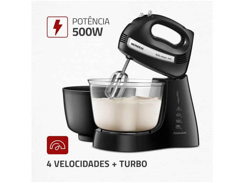 Mondial 400W Bella Massa B-23 Np Mixer - 110V